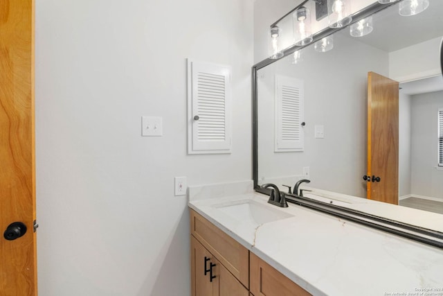 bathroom featuring vanity