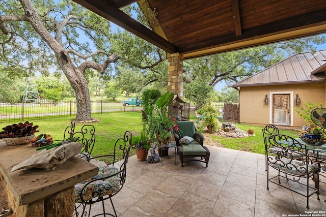 view of patio