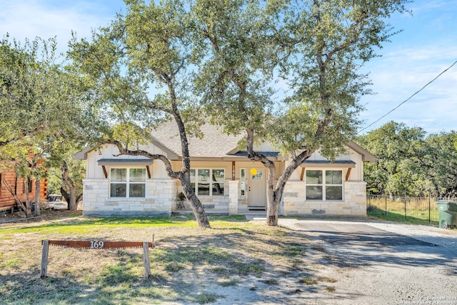 view of front of home