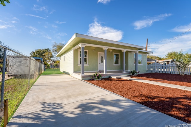 bungalow-style home with a porch