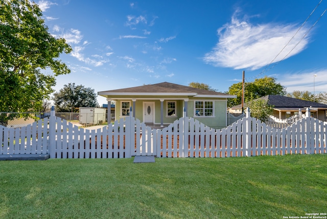 view of front of property with covered porch