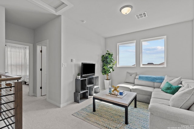 1521 Escarpment, New Braunfels, TX 78132 - living area featuring light carpet and baseboards