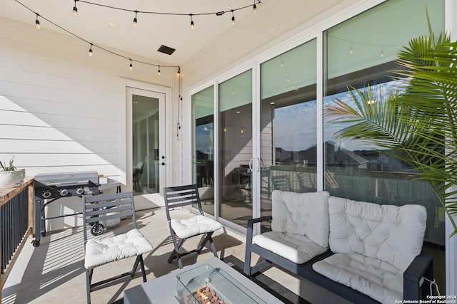 1521 Escarpment, New Braunfels, TX 78132 - view of patio featuring an outdoor fire pit
