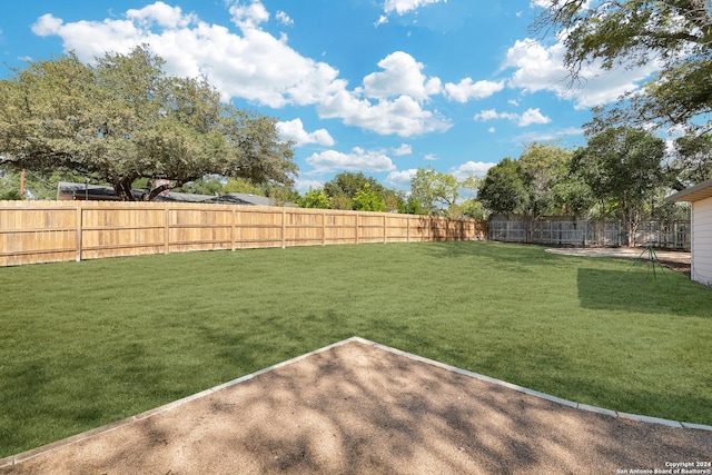 view of yard featuring a patio area