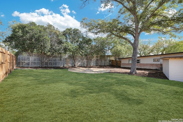 view of yard featuring a patio