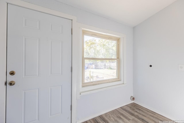 interior space featuring light wood-type flooring