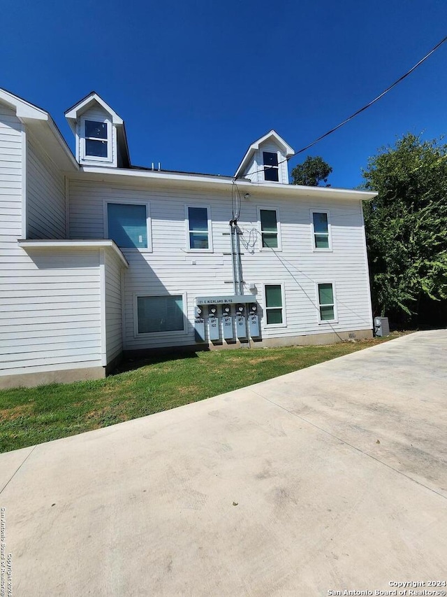 view of rear view of property