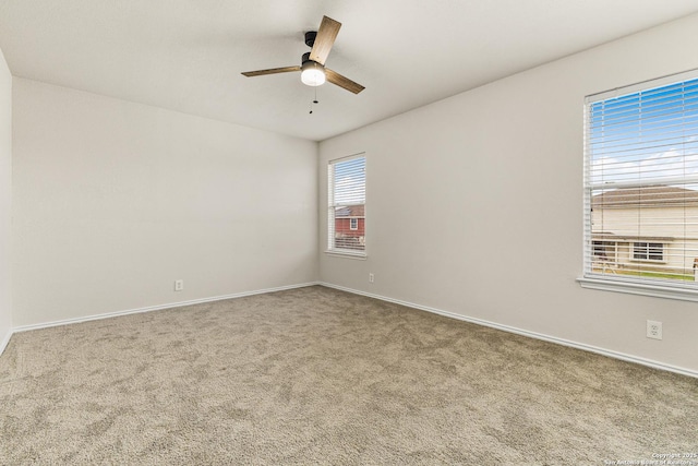 352 Solitaire Path, New Braunfels, TX 78130 - empty room featuring carpet, ceiling fan, and baseboards