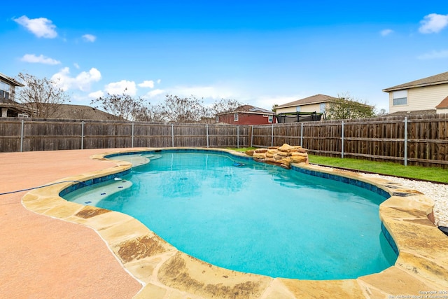 352 Solitaire Path, New Braunfels, TX 78130 - view of swimming pool featuring a fenced backyard