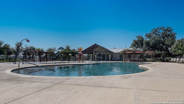 106 Firetail, San Antonio, TX 78253 - pool featuring a patio and fence