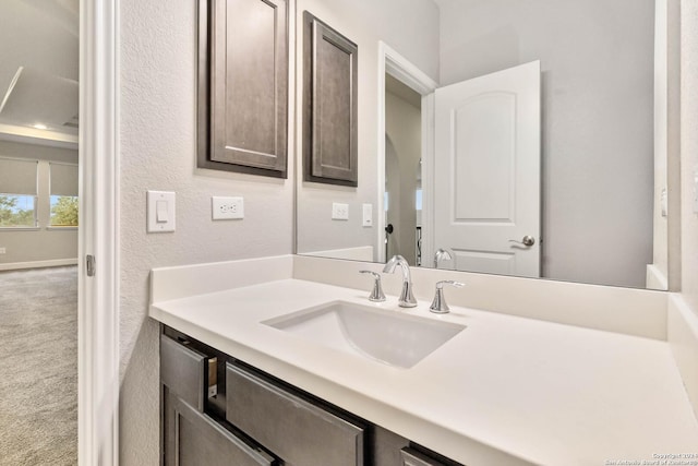 bathroom with vanity