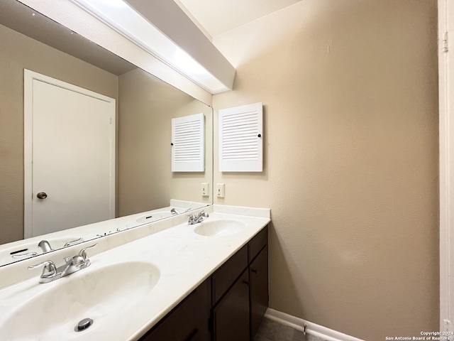 bathroom featuring vanity