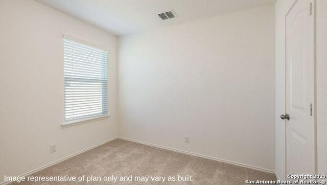 view of carpeted empty room