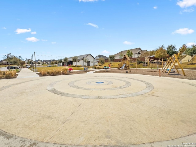 view of community featuring a playground