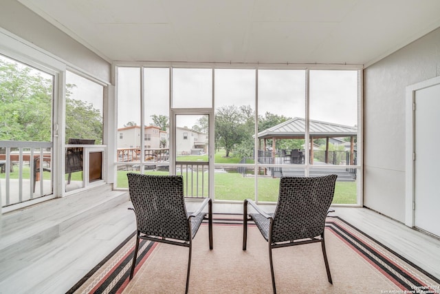 view of sunroom / solarium