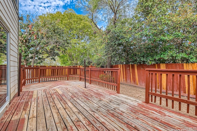 4735 Brook N, San Antonio, TX 78238 - wooden deck featuring a fenced backyard