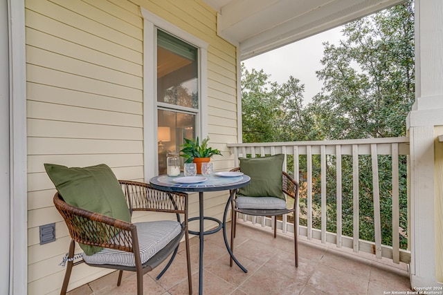 view of balcony