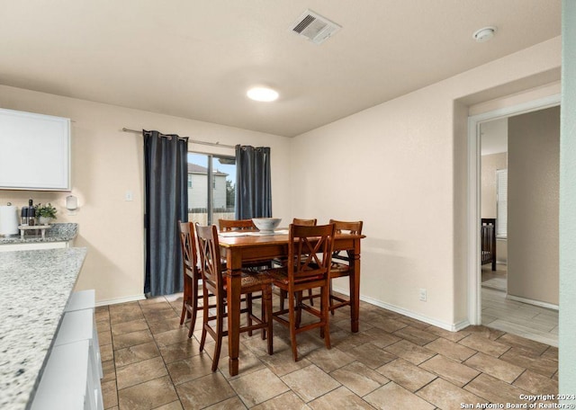 view of dining area