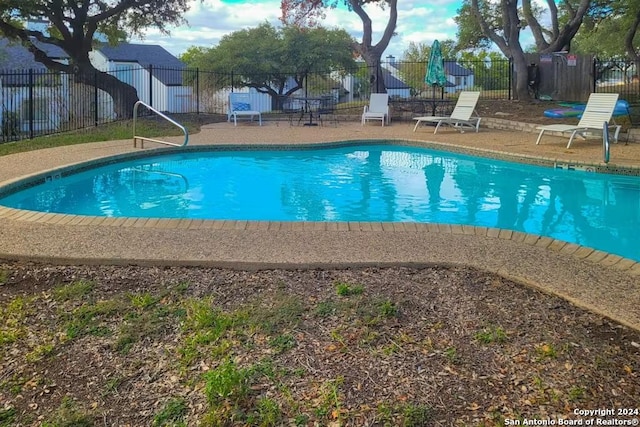 view of pool with a patio