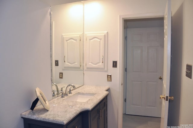 bathroom with vanity