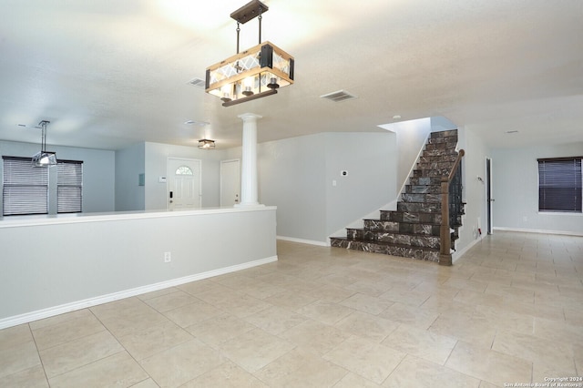 view of tiled empty room