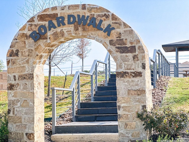 view of stairway