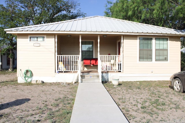 view of front of home with a porch