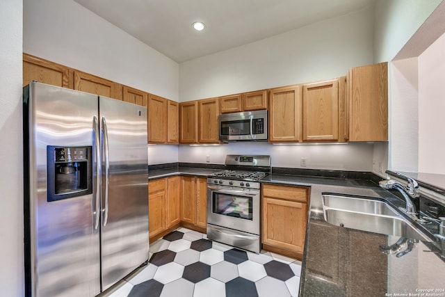 kitchen featuring sink and stainless steel appliances