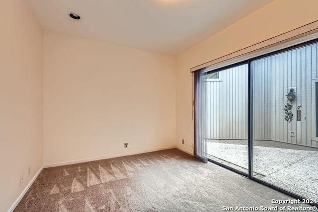 carpeted spare room featuring plenty of natural light