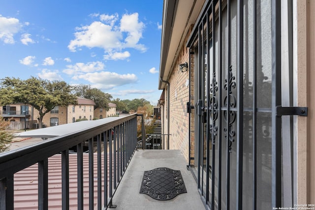 view of balcony