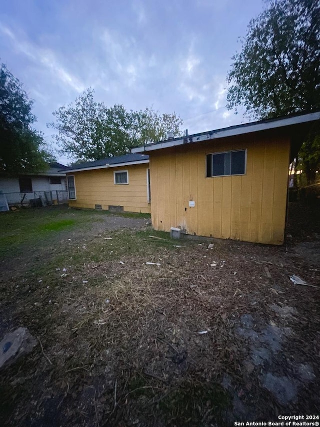 view of rear view of property