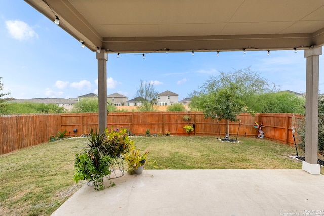 view of yard with a patio