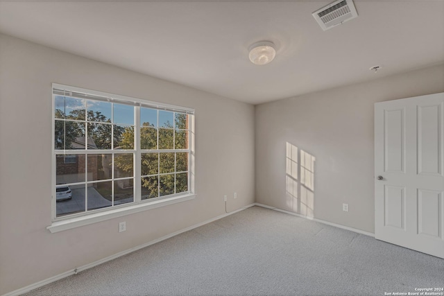 unfurnished room with carpet