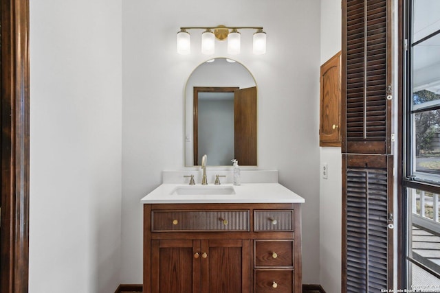 bathroom featuring vanity