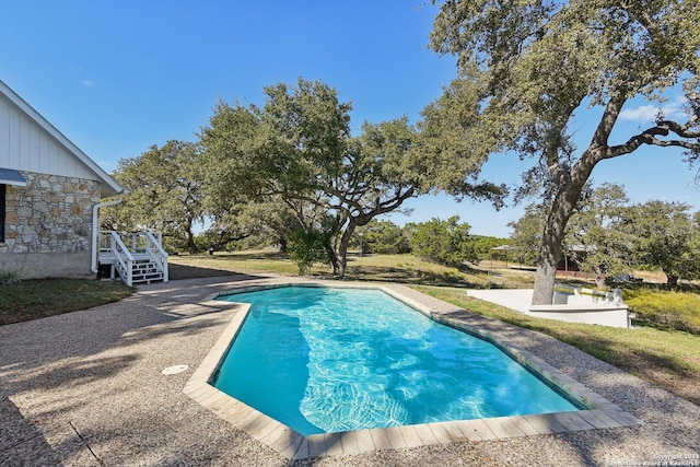 view of pool