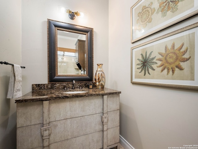 bathroom featuring vanity