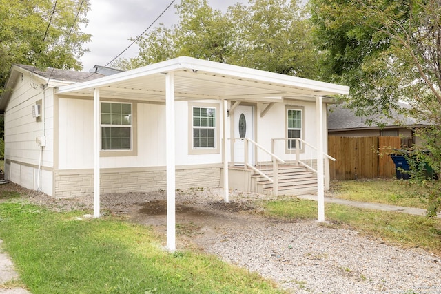 view of front of home