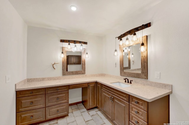 bathroom featuring vanity