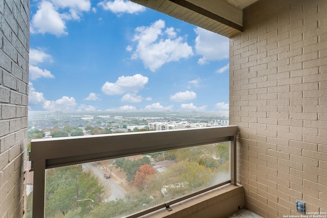 view of balcony