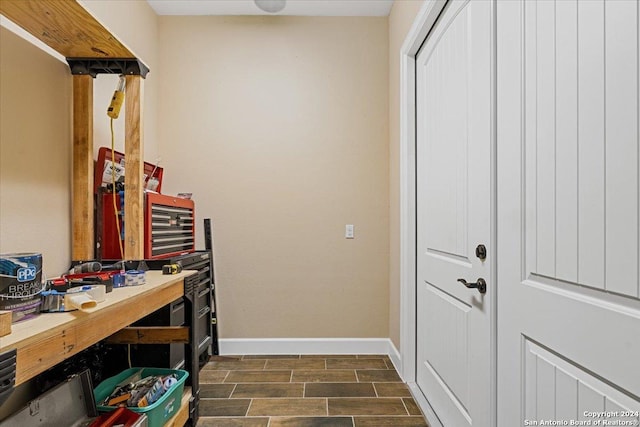 view of laundry area