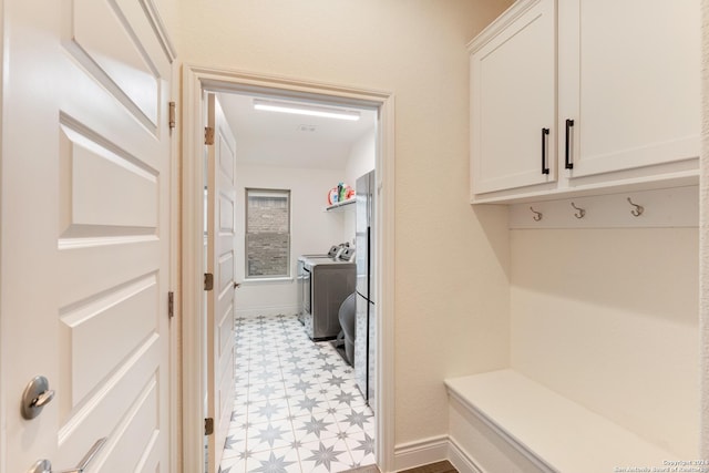 92 Simpatico, Boerne, TX 78006 - mudroom featuring separate washer and dryer and light floors