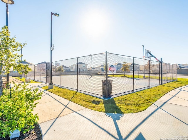 view of basketball court