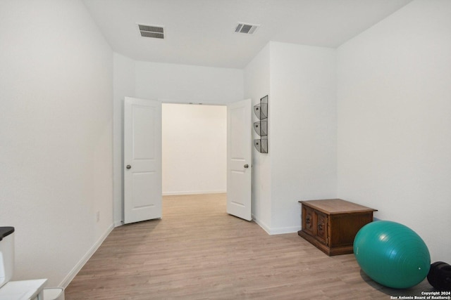 interior space featuring light hardwood / wood-style floors