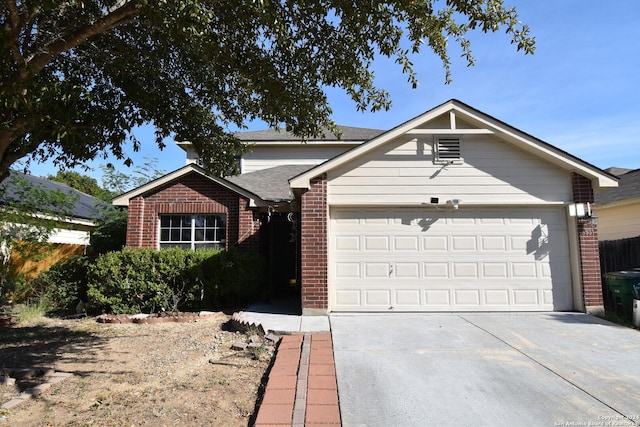 view of front of home featuring a garage