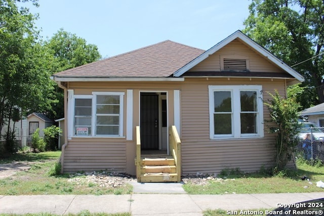 view of bungalow-style house