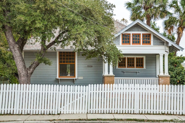 view of front of house with a porch