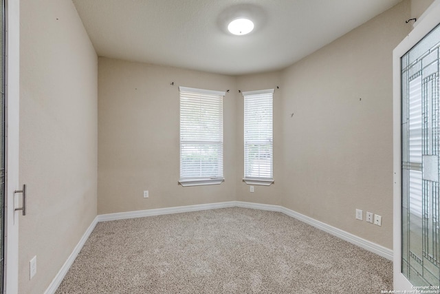 view of carpeted empty room