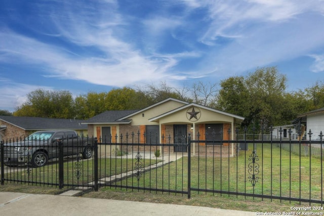 ranch-style house with a garage