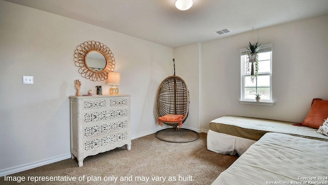 bedroom featuring carpet floors