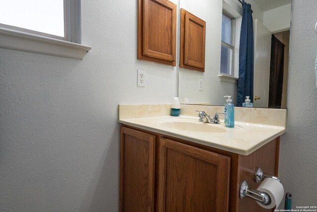 bathroom with vanity